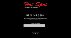 Desktop Screenshot of hotspotlingerie.com