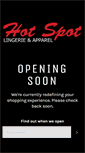 Mobile Screenshot of hotspotlingerie.com